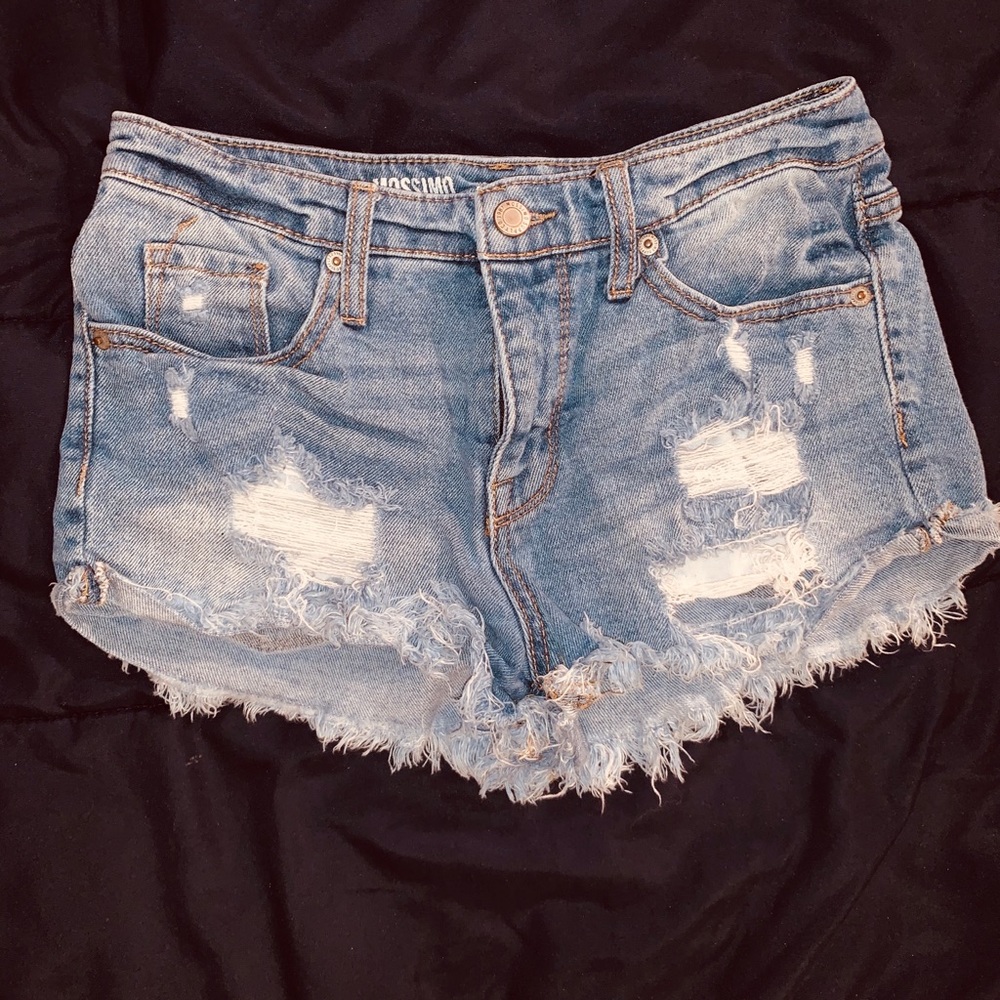 Ripped Jean Shorts